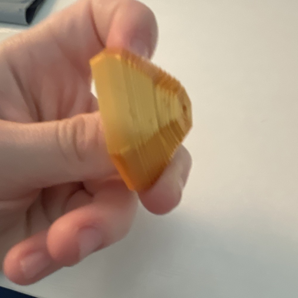 Gold hexagon fidget 3D print