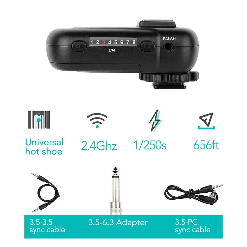 AODELAN 200m Wireless Flash Trigger Receiver FT-8(R)