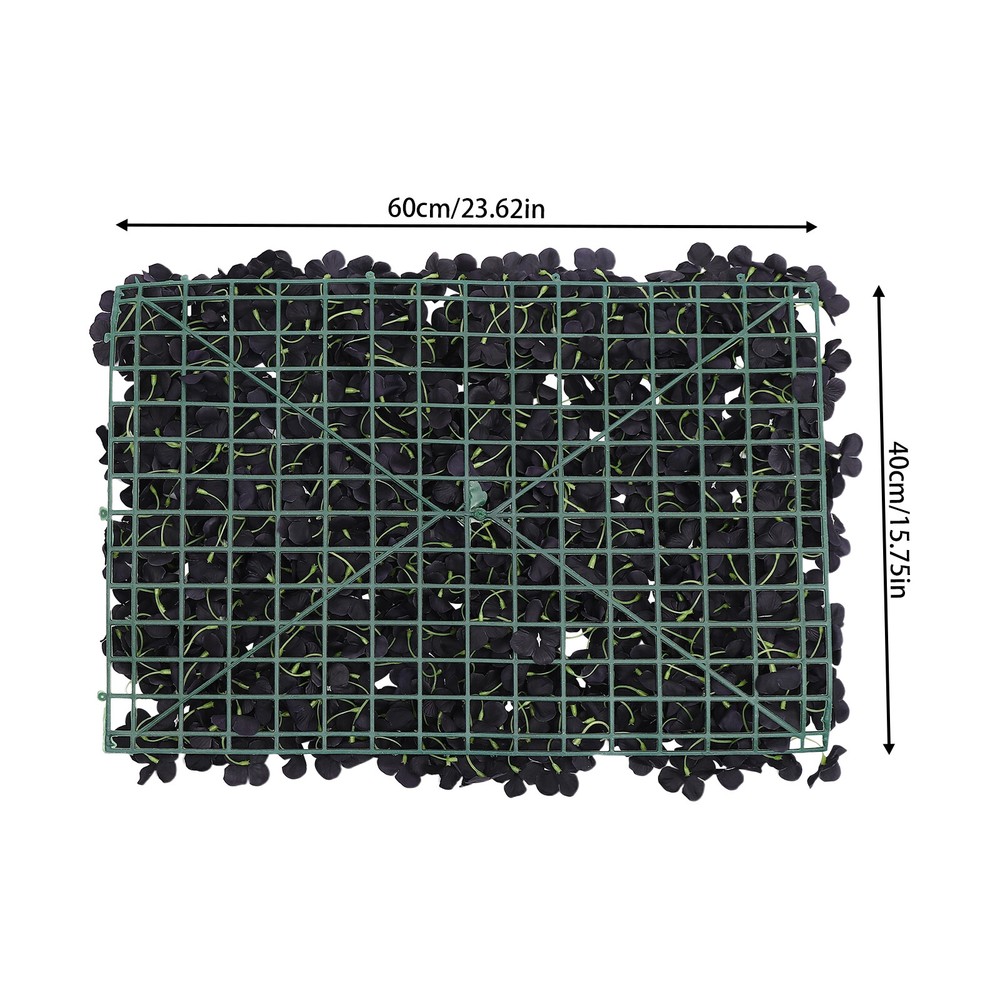 60*40cm 12 PCS Black Artificial Floral Backdrop Handmade Flower Wall Panel