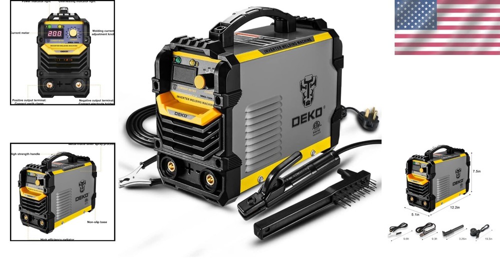 Compact 160A ARC Welder with LCD Display - Energy-Efficient IGBT Technology