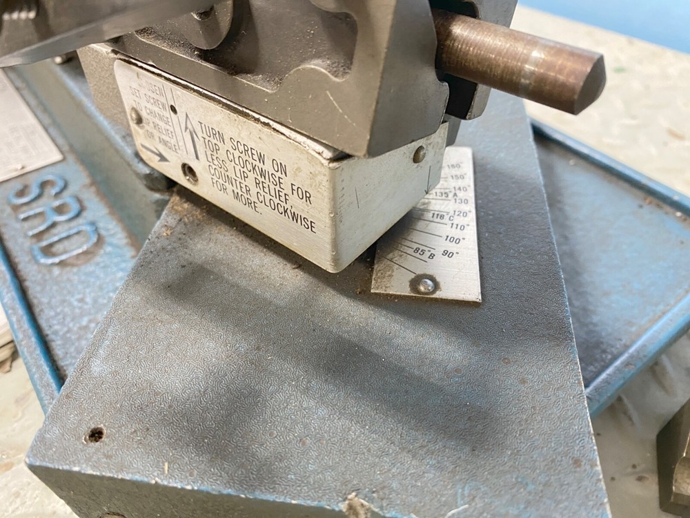 Vintage Drill Bit Pointer/Sharpener SDR #DG76M with 2 bit clamps