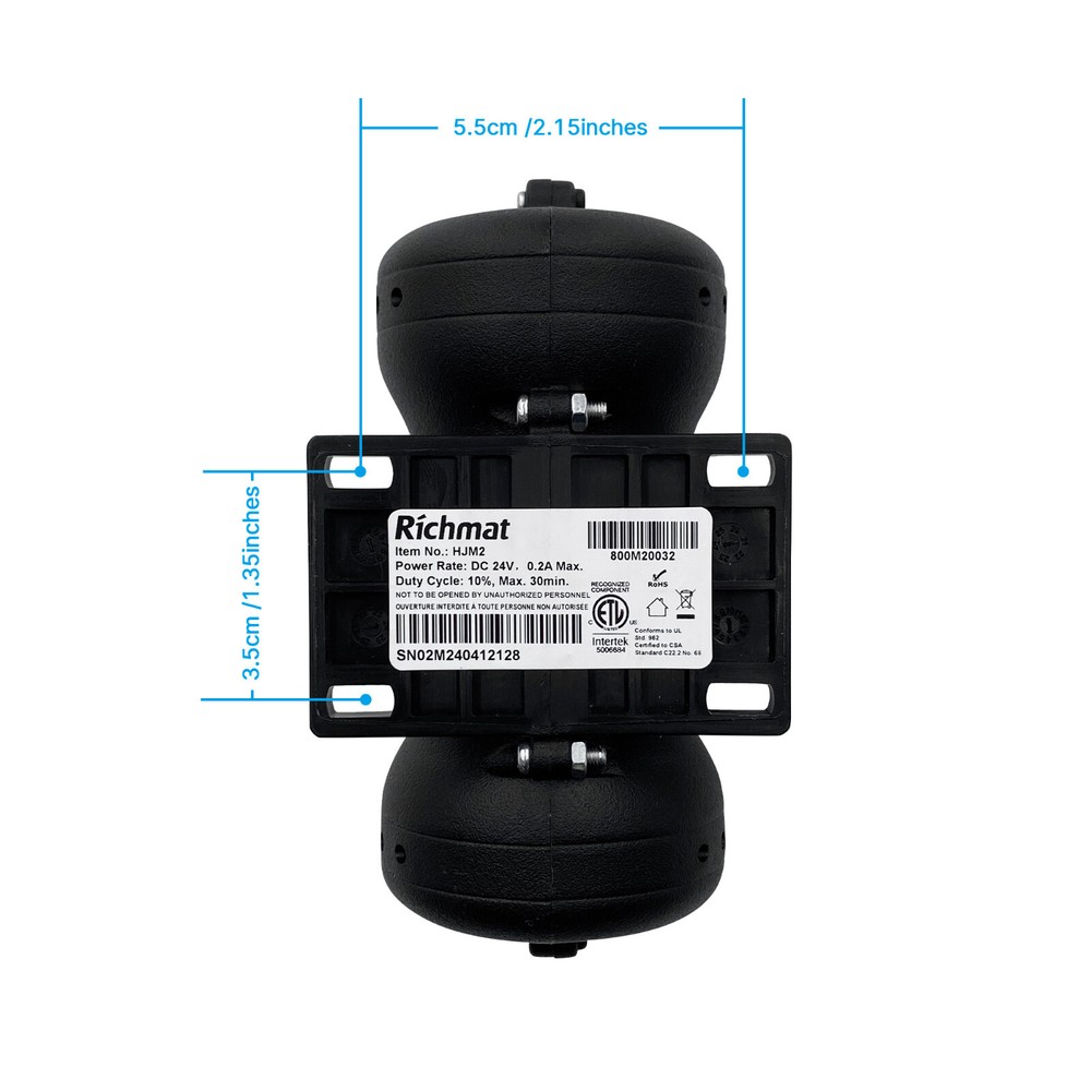 Adjustable Bed Richmat Massage Motor Model HJM2 Replacement for Foot