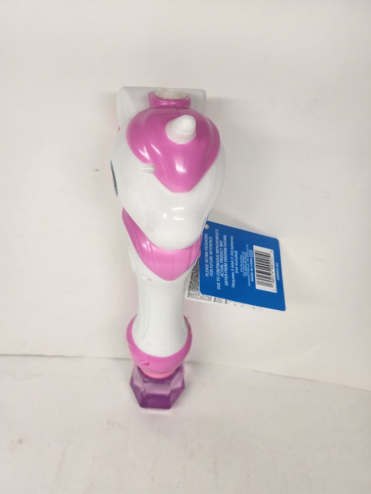 Unicorn Bubble Blower Wand Battery Operated with 2oz Bubble Solution