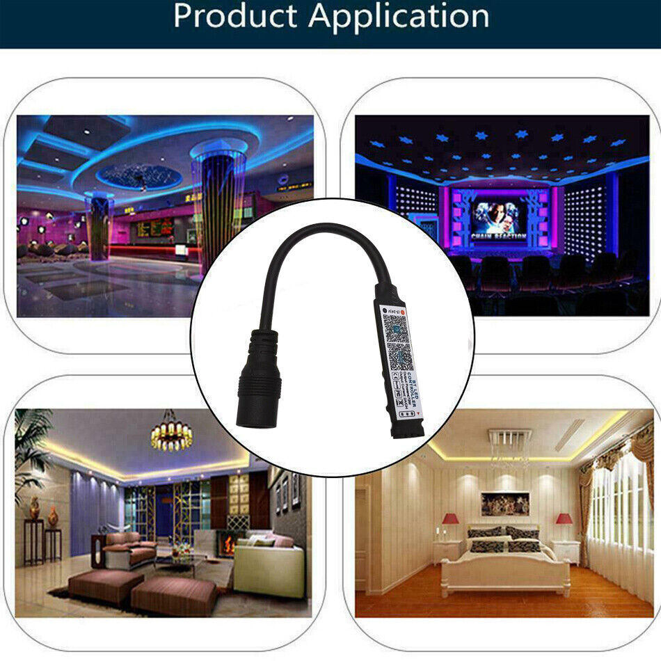 Smart APP Bluetooth-compatible LED Controller For 5050 3528 RGB LED Strip Light