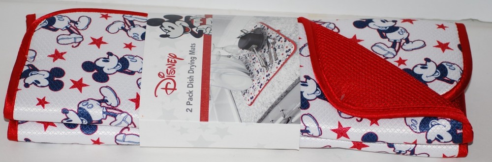 Disney Mickey Mouse Americana 2pk Dish Drying Mats