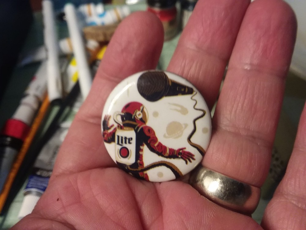 Miller Lite Astronaut Pin