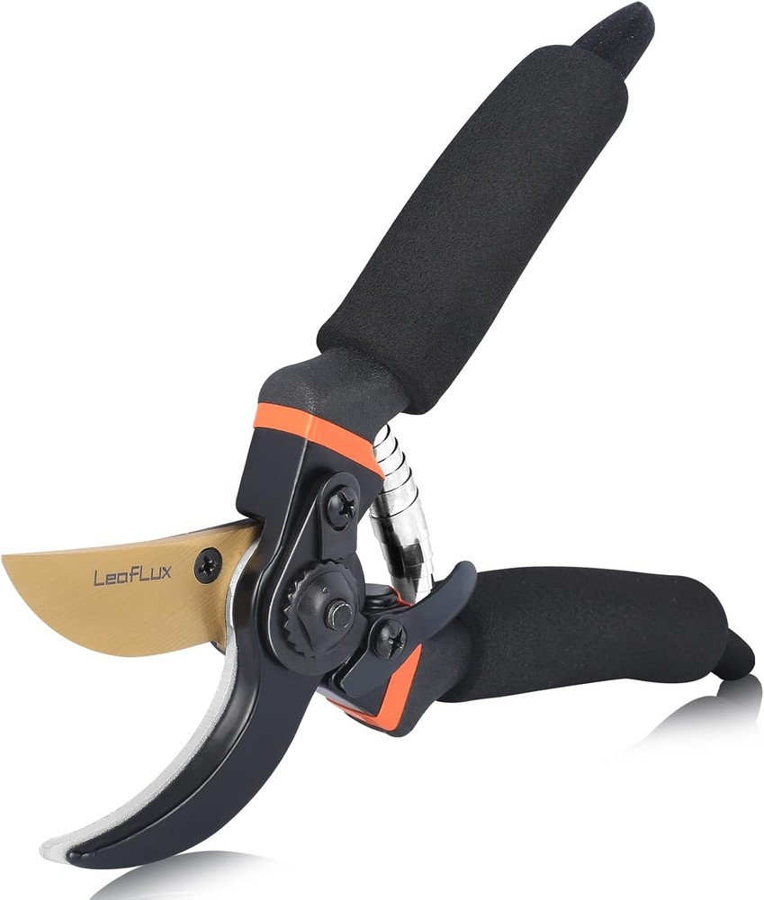 Pruning Shears, Professional SK5 Quality Durable Titanium Plated Black