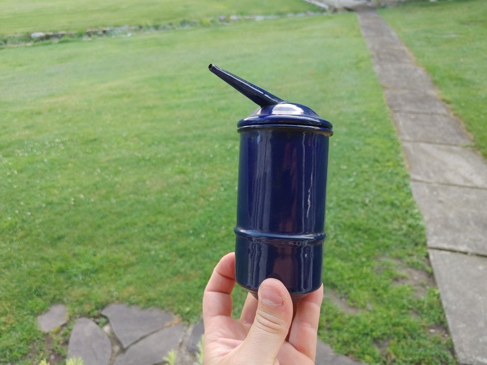 Antique Cobalt Blue Coal Mining Vaporizer