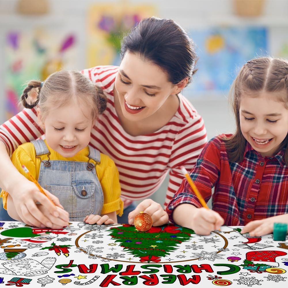 SPERINGEEN Christmas Crafts for 72" x 35" (Rectangular), Colorful