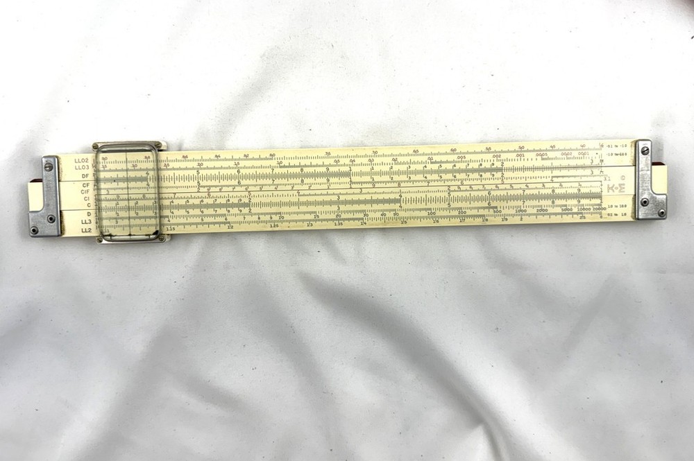 Vintage 60's K&E Log Log Decitrig Slide Rule