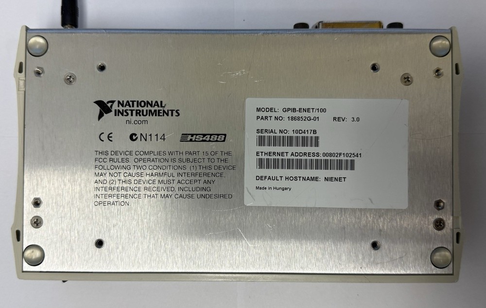National Instruments GPIB-ENET/100 Ethernet Controller Unit TESTED