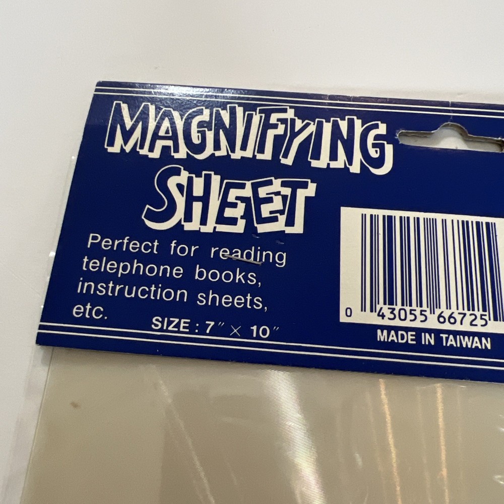 Magnifying Sheet size 7 x 10 New In Package
