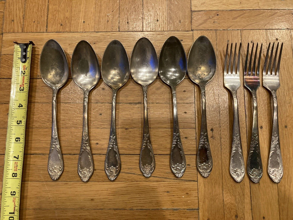 Vintage Soviet Melchior Spoons and Forks