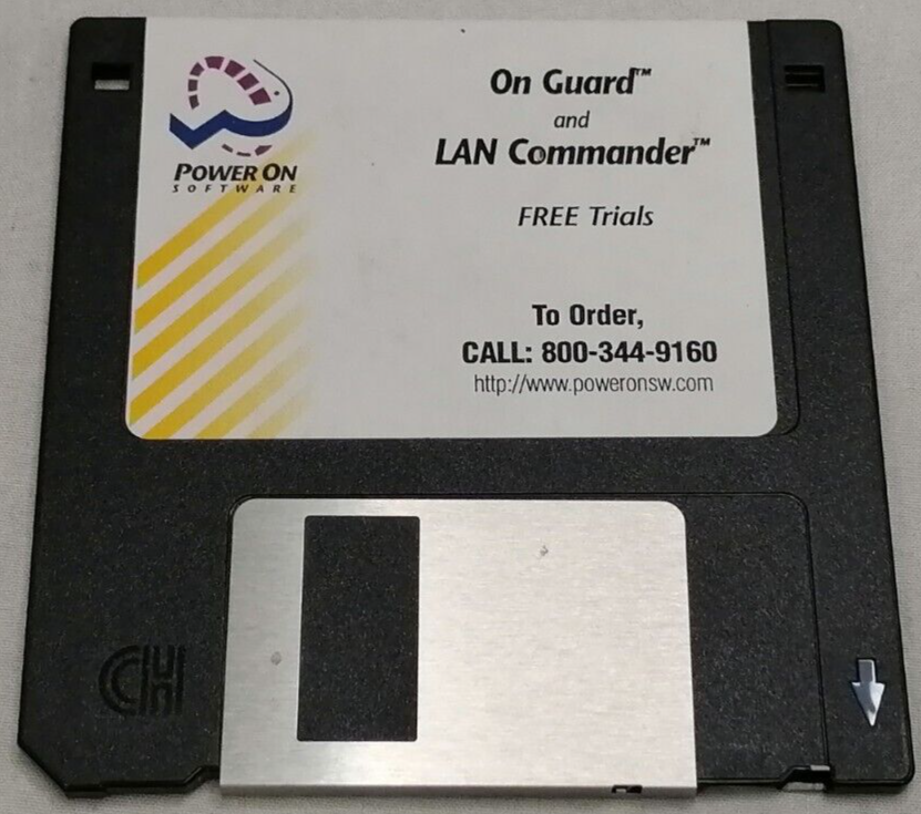 Vintage Power On Software Free Trial Floppy Disks