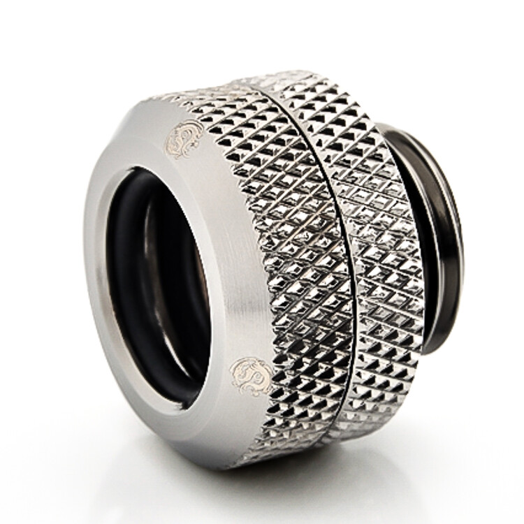 Bitspower G1/4" Enh Multi-Link Fitting, 12mm OD, Black Sparkle