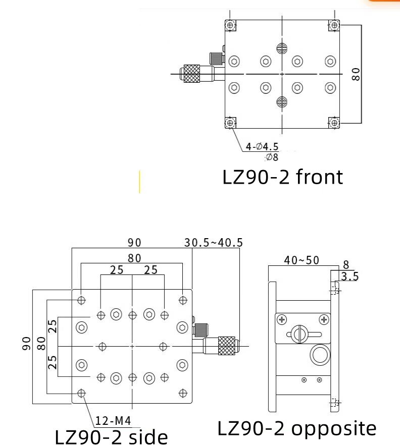 CNC Double guide rail Z-axis lifting platform LZ90-2 Guide rail lifting platform