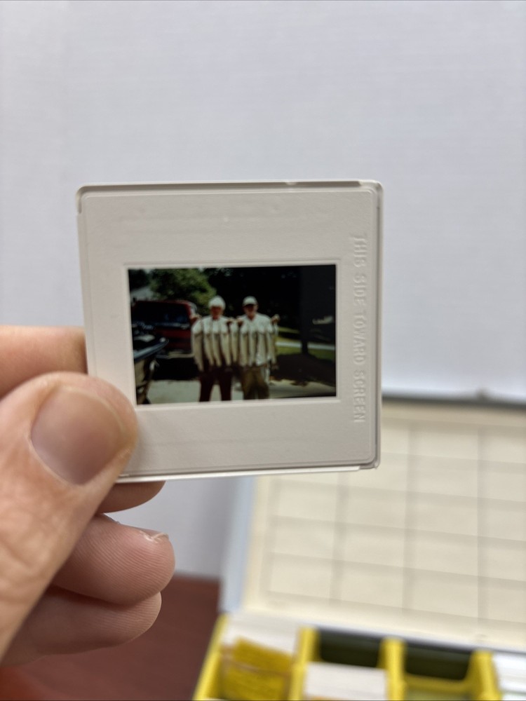 Vintage 35mm Slide Storage Case With Slides **Untested