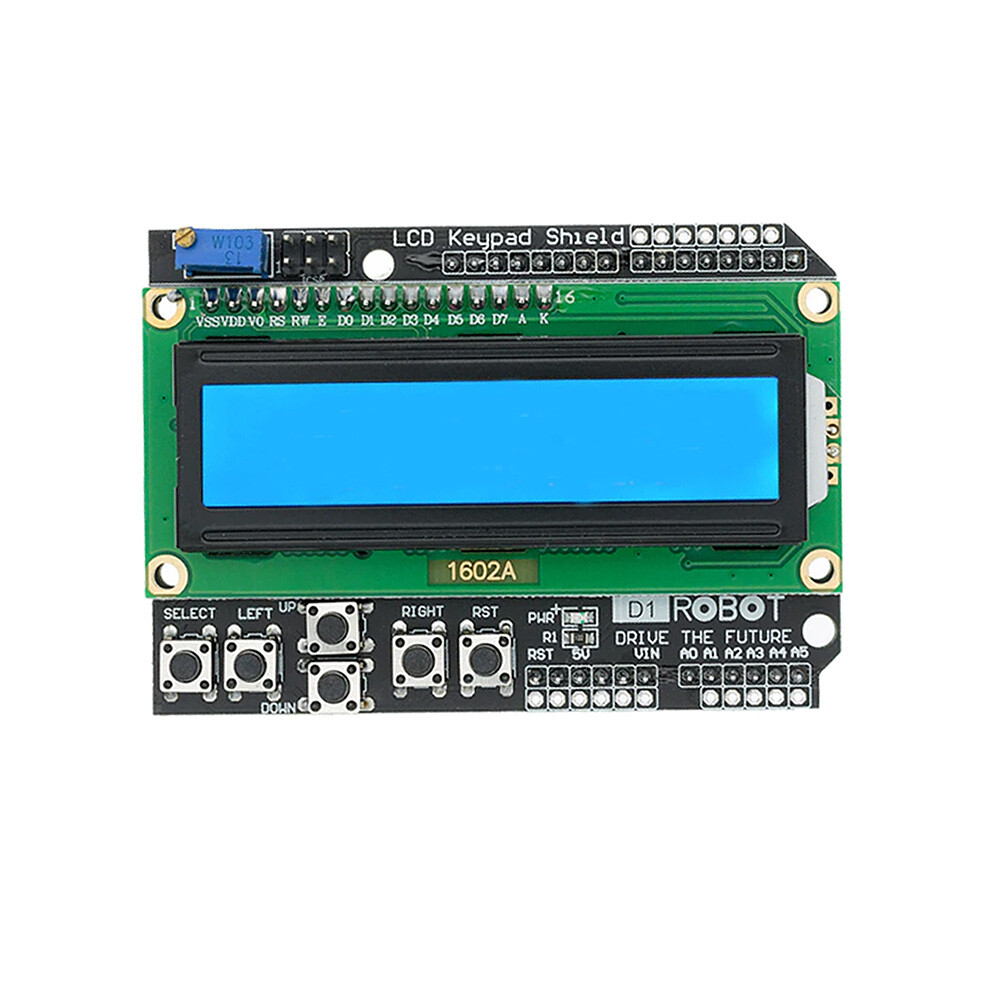 LCD Keypad Shield LCD 1602 Display Blue Screen Module For Arduino