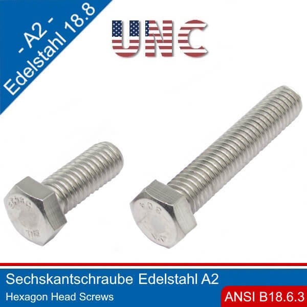 Hex Head Cap Screw 10-24 UNC Stainless Steel A2 |