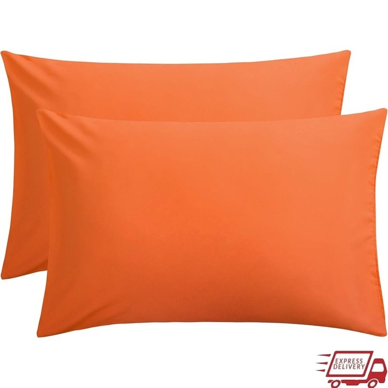 Microfiber Queen Pillow Cases 2 Pack Wrinkle Resistant Soft Bed Pillow Covers US