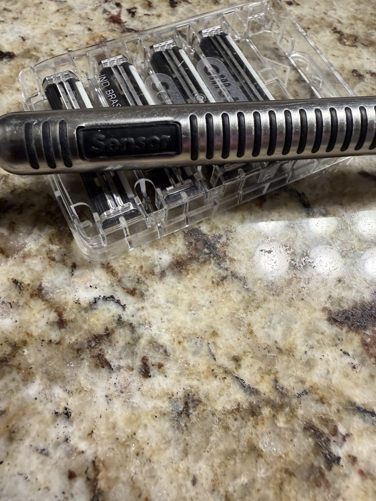 Vintage Original Gillette Sensor Excel Razor Metal Handle 1993