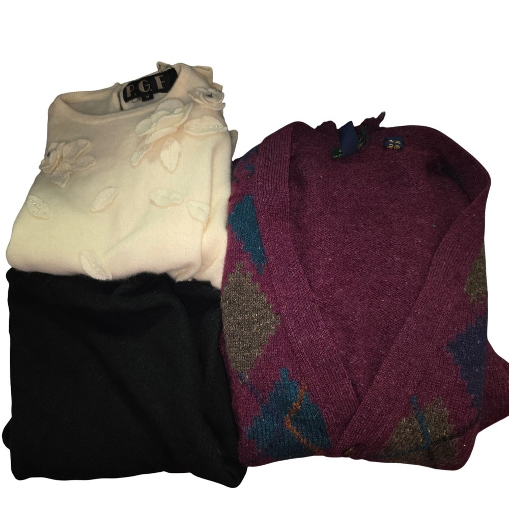 Damanged Wool Blend Sweaters for Crafting ReUse Upcycle