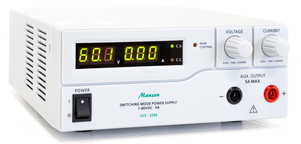 Manson HCS-3204 Power Supply 60V 5A 300W Programmable USB e analog