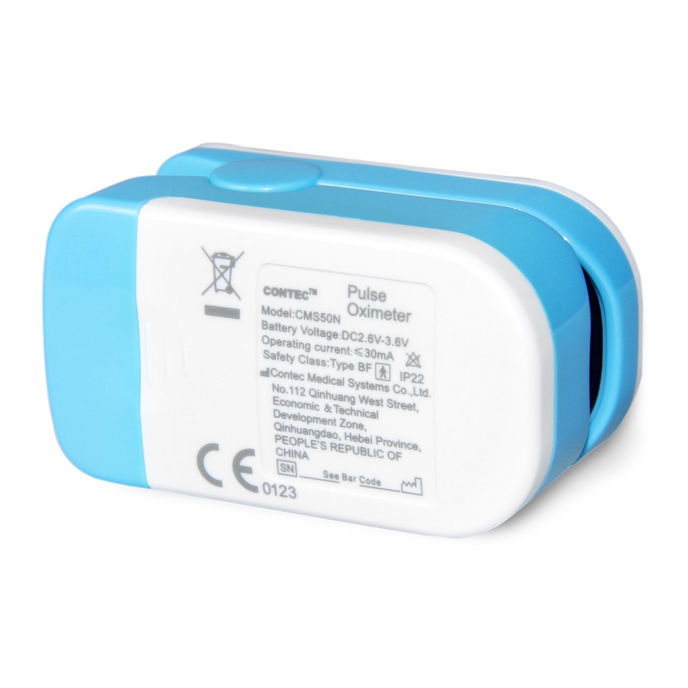 Fingertip Pulse Oximeter OLED Display CMS50NA SPO2 PR Blue
