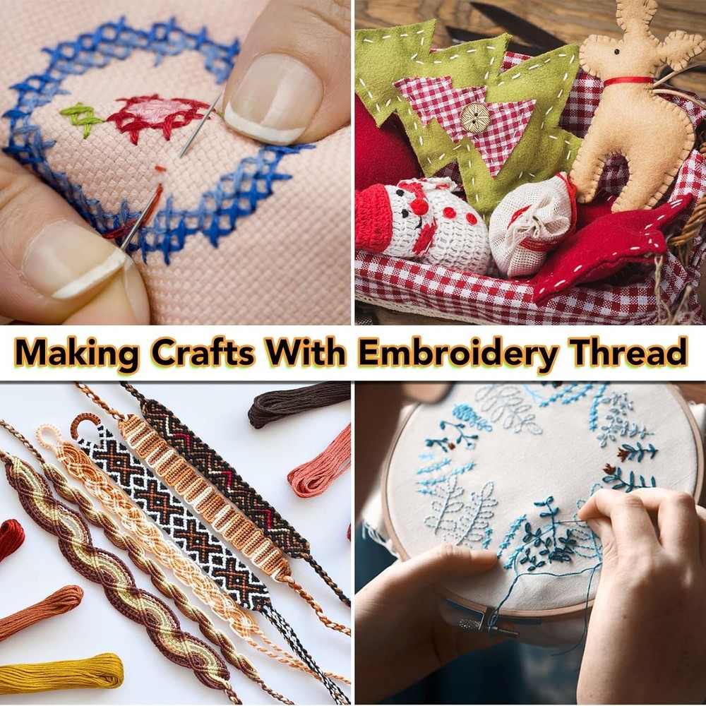 Vibrant 60-Piece Polyester Thread Bundle for Crafts - Strong & Fading Resistant