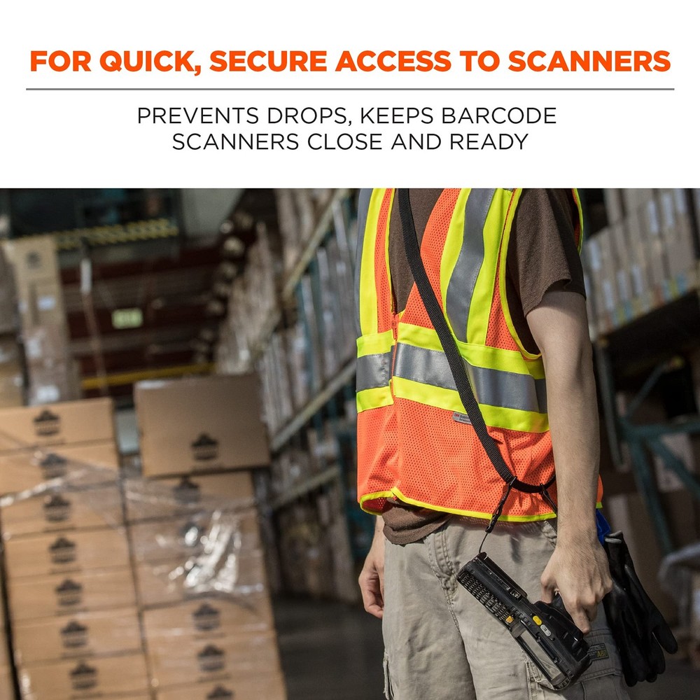 Squids 3134 Barcode Scanner Harness, Sling Style, Tethering Lanyard for Bar C...
