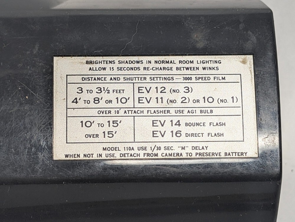 Vintage POLAROID Wink-Light Model 250 Flash Attachment Accessory