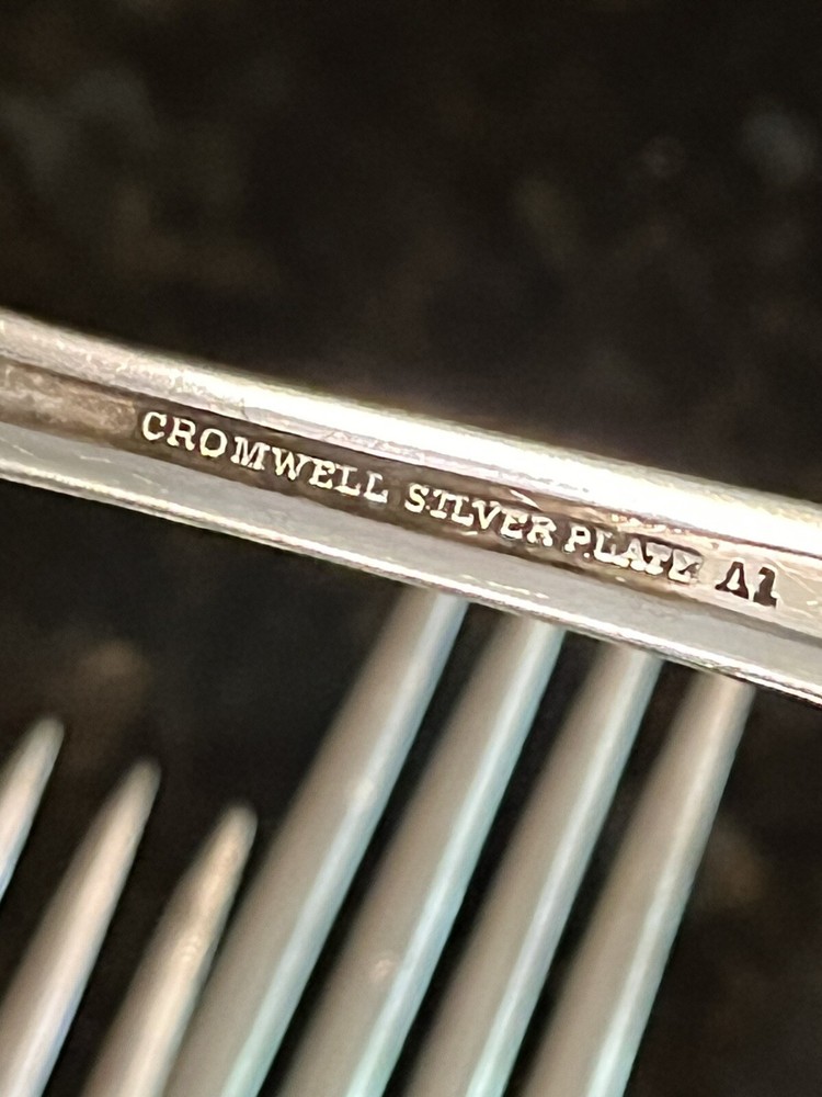 CROMWELL 7 Silverplate A1 Dinner Forks 7 5/8” No Monograms