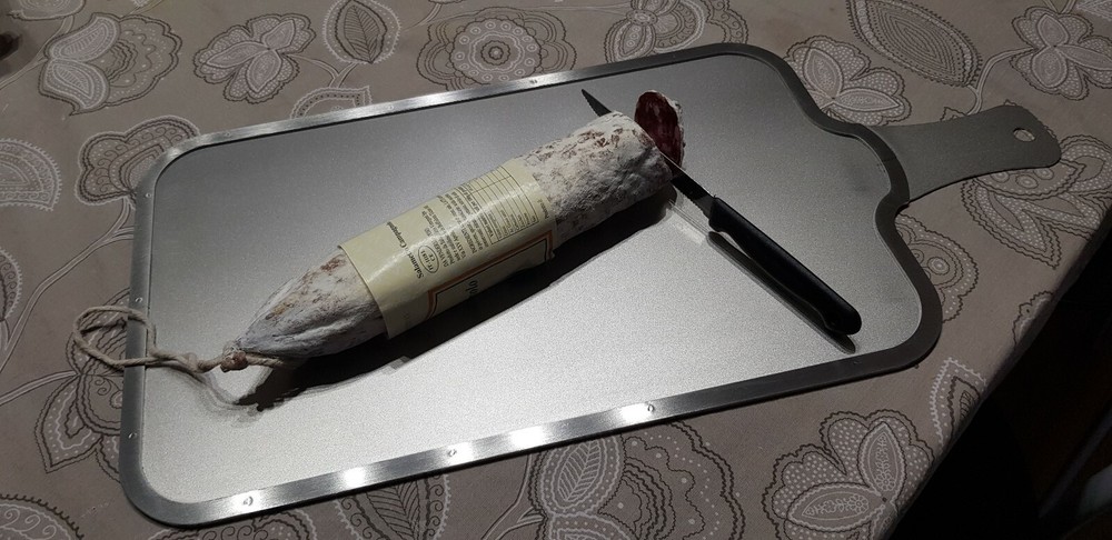 Tagliere inox con salvagoccia