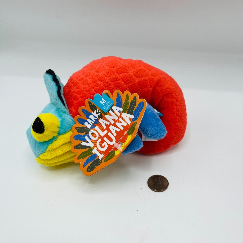 Bark Box Dog Toy Volana Iguana Madagascar Unleashed Medium