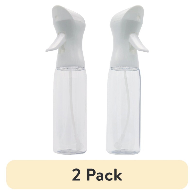 Mainstays Plastic Personal Mister Spray Bottle, White, 2-Pack