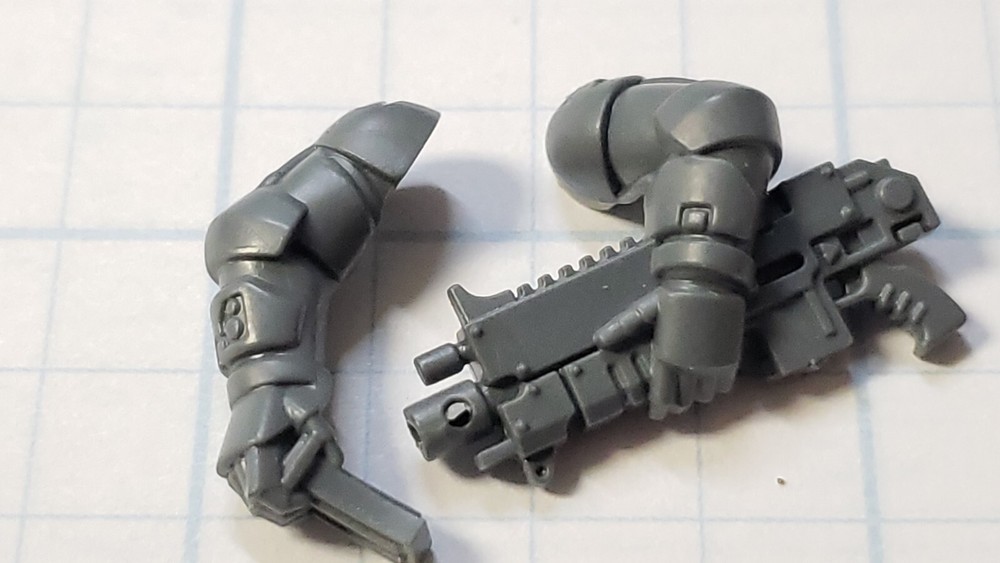 Warhammer 40k Space Marine Bits Intercessor Reloading Bolter Arms