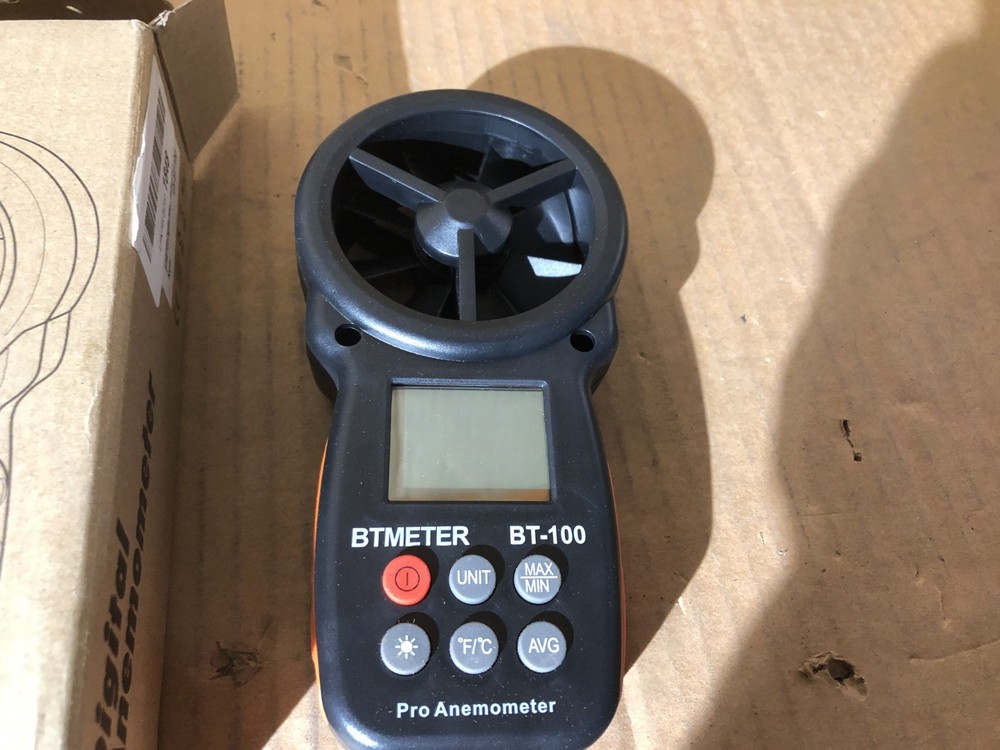 BTMETER BT-100 Anemometer w/Wireless Digital Handheld Wind READ