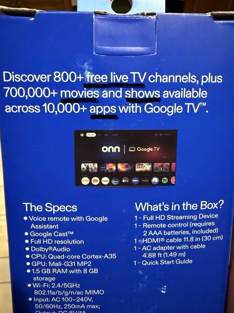 onn Full HD Streaming Stick - READY TO USE - COMPLETE SETUP - FREE RETURNS
