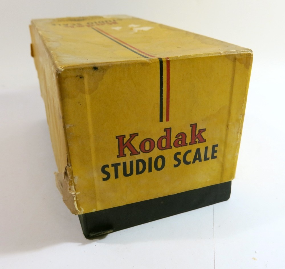 Antique Kodak Studio Scale with Weights & Box — Refinished Base plus New Feet