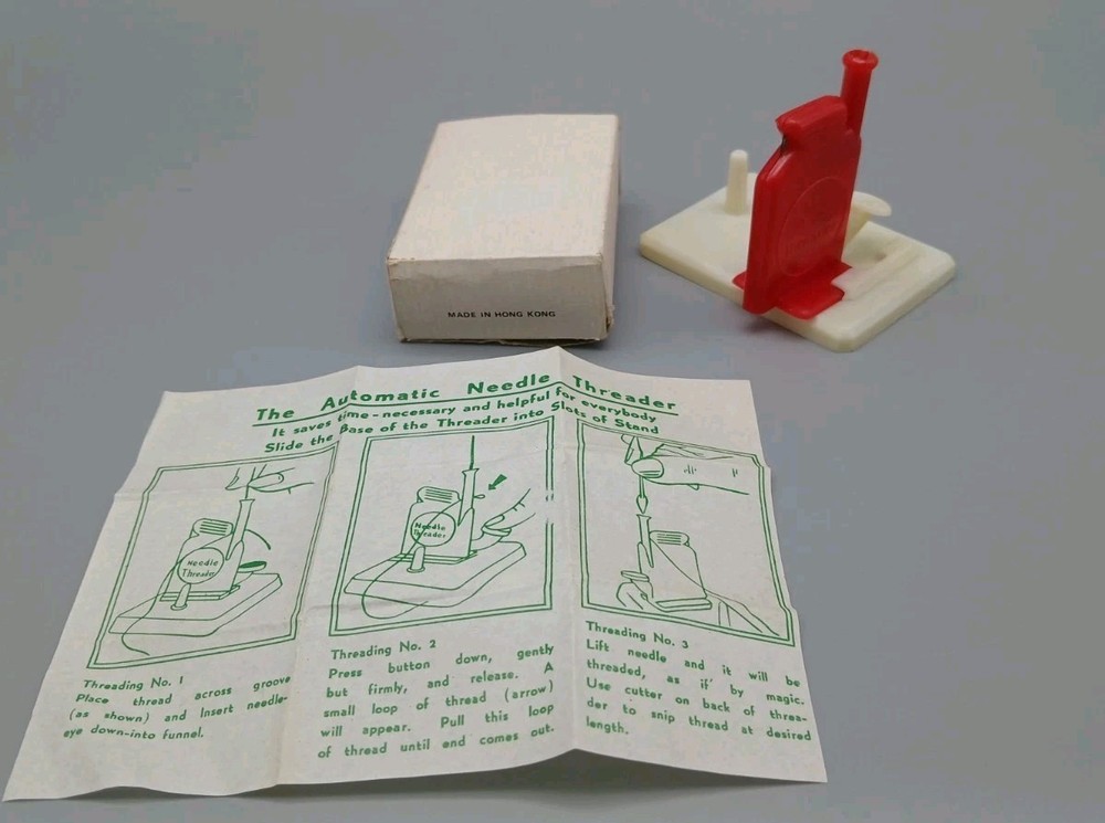 Vintage Automatic Needle Threader with Thread Cutter In Box