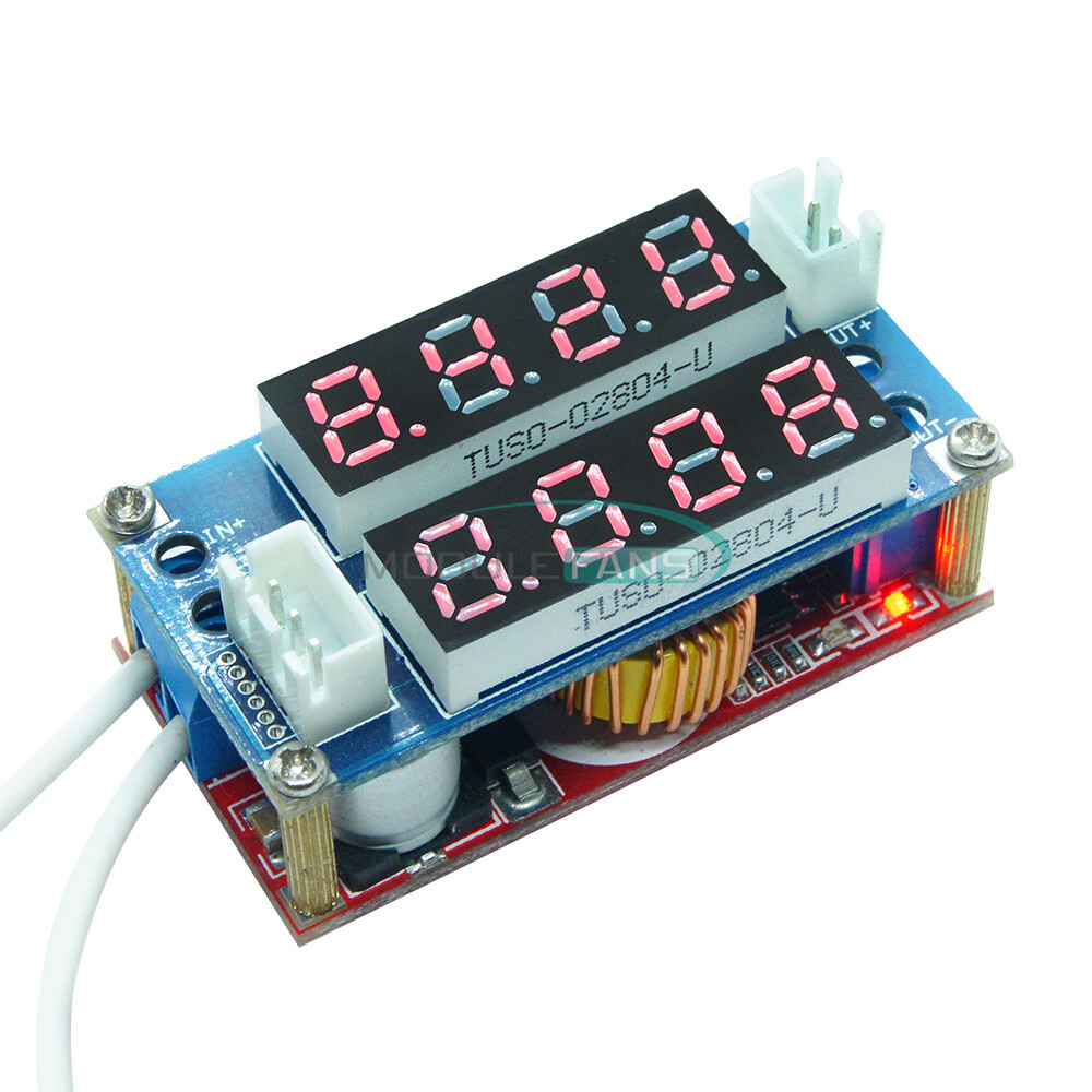 Adjustable 5A CC/CV Step down Charge LED Panel Voltmeter Ammeter Display Module