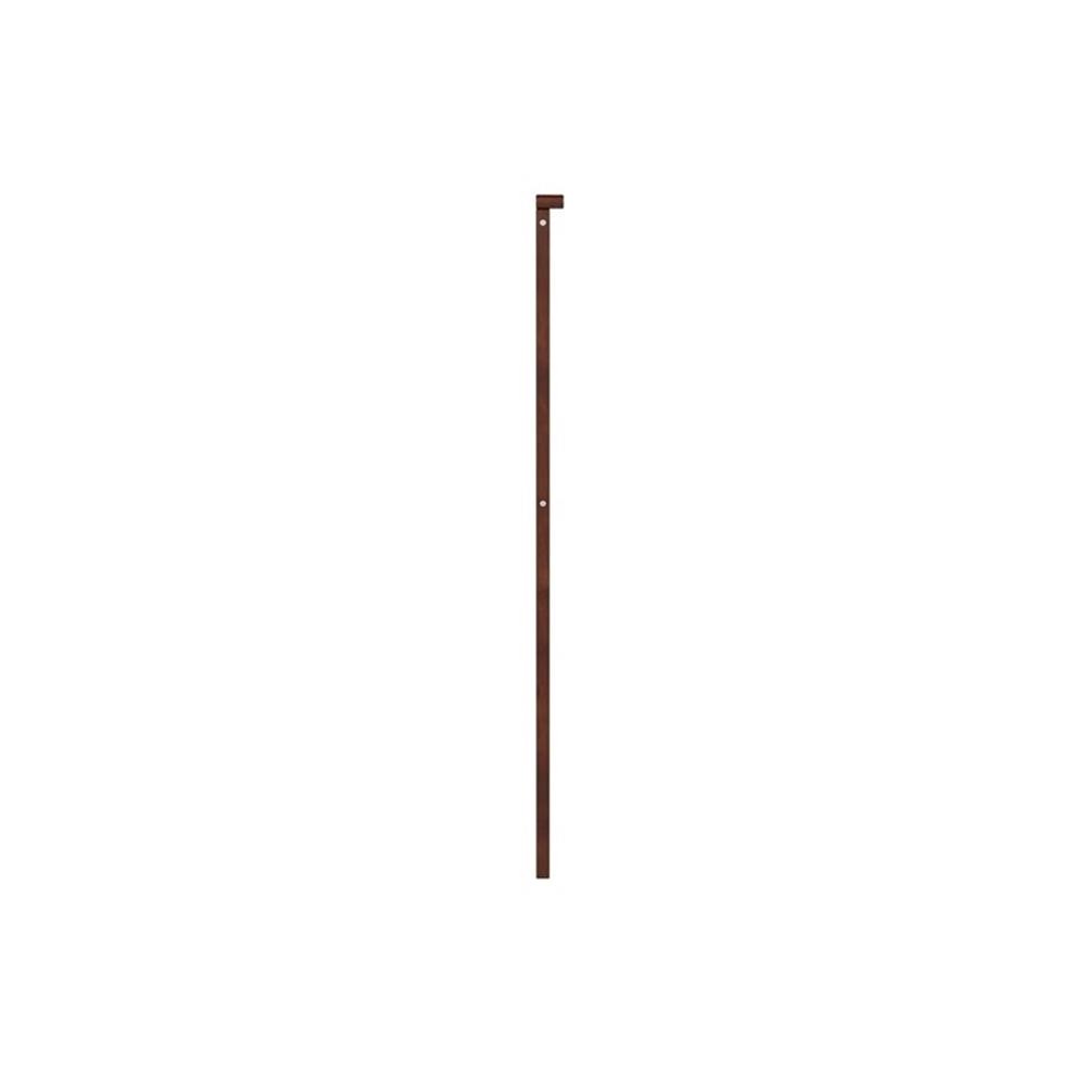Pemberly Row King Coastal Solid Wood Panel Headboard in Walnut