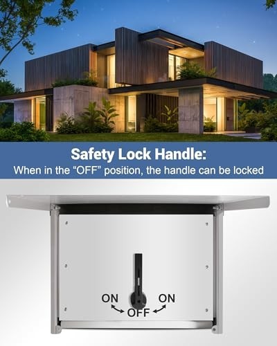 200A Automatic Generator Transfer Switch, NEMA 3R, Double-Throw Safety Switch, I