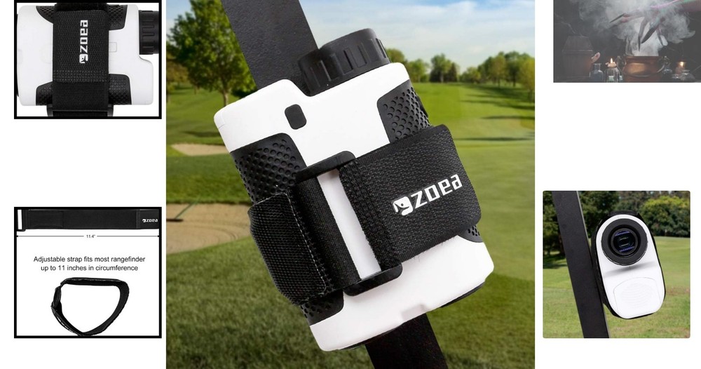 Luxurious Magnetic Rangefinder Mount Strap for Golf Carts - Secure & Accessible