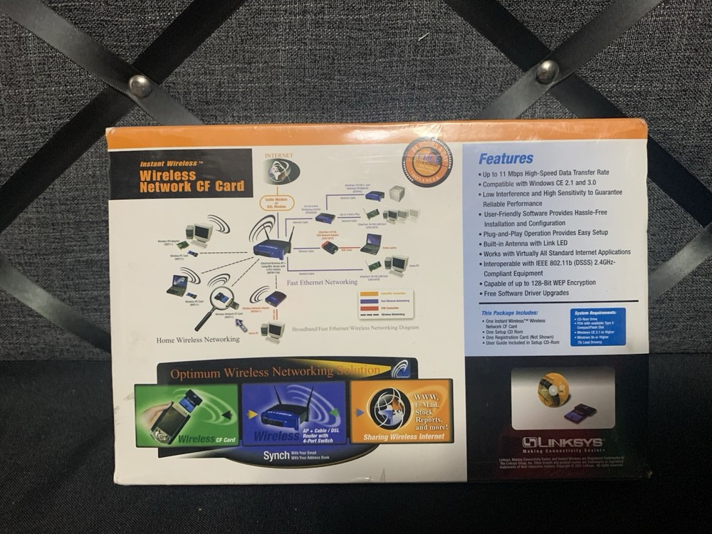 Linksys Instant Wireless Network PC Card WCF11