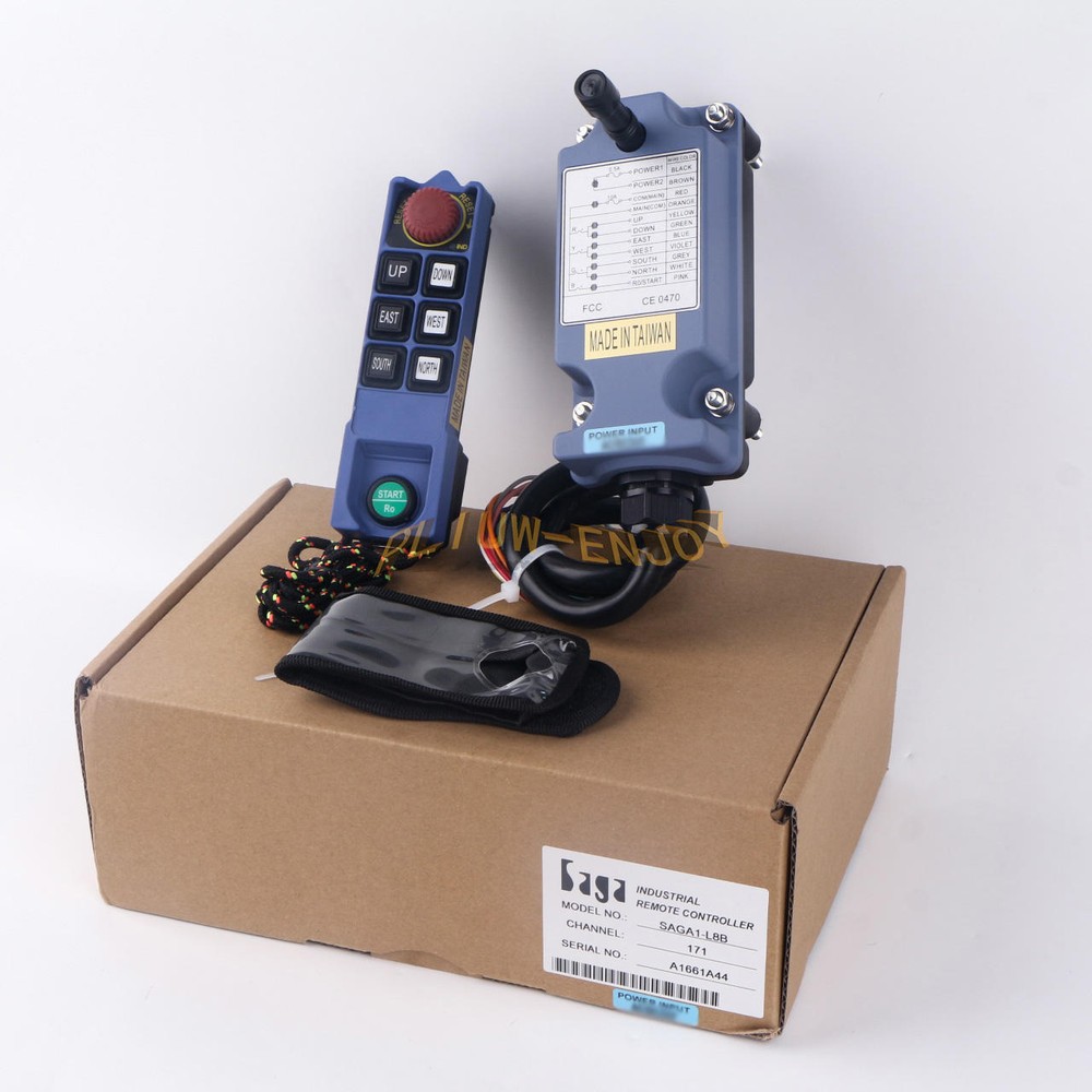 1 Receiver+1 Transmitter Crane Wireless Remote Controller 36V 220 380V SAGA1-L8B