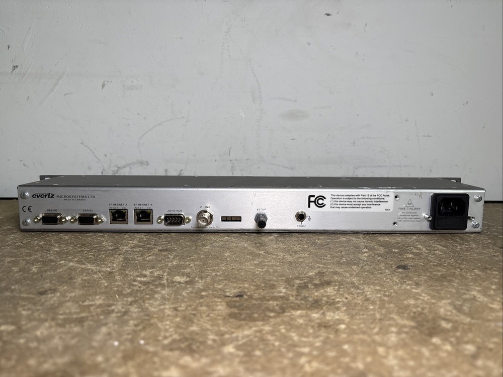 Evertz Quartz CP-1000E Intelligent Router Control Panel