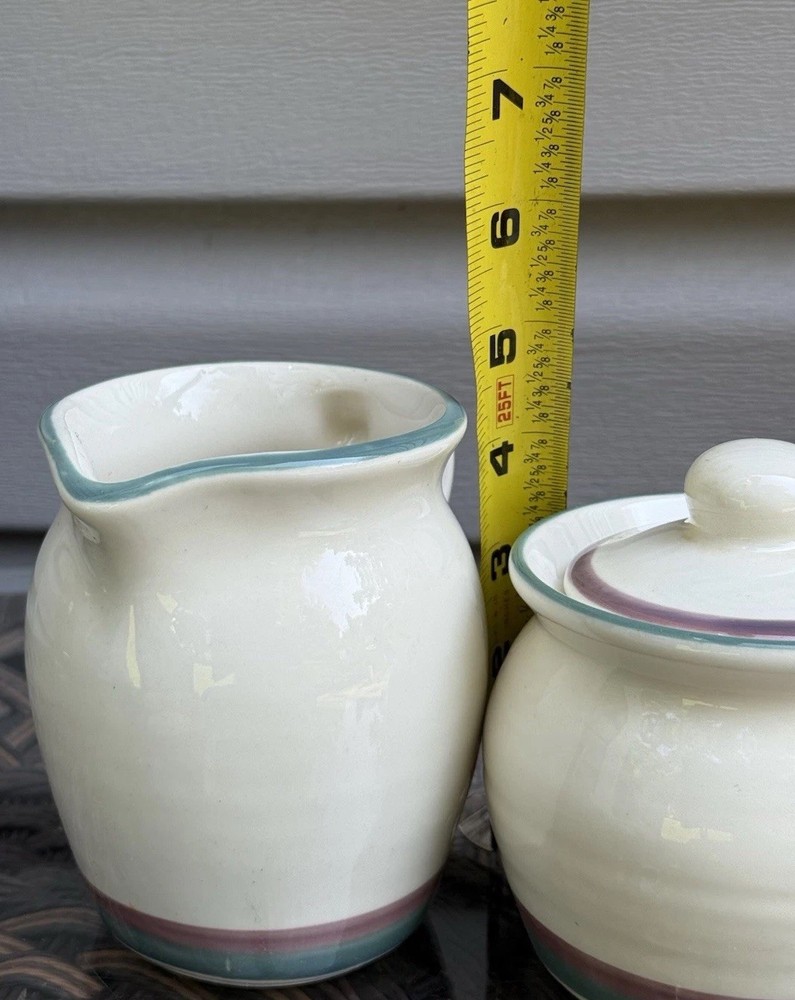 Pfaltzgraff JUNIPER Creamer And Lidded Sugar Bowl
