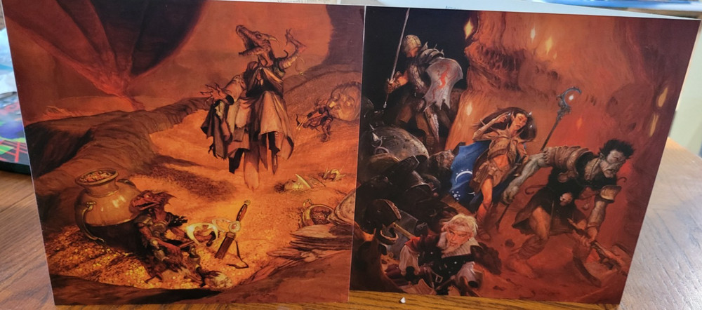 Dungeon Masters screen 4 panel Very Good