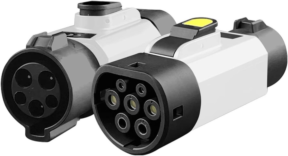 EV Type 1 to 2 Adapter Electric Vehicle Charging White SAE